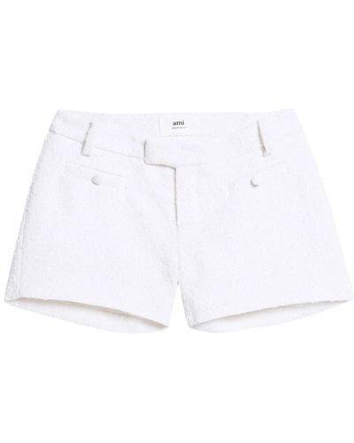 Ami Paris Short Shorts - White