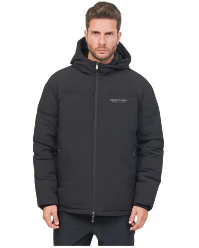 Armani Exchange Winter Jackets - Black