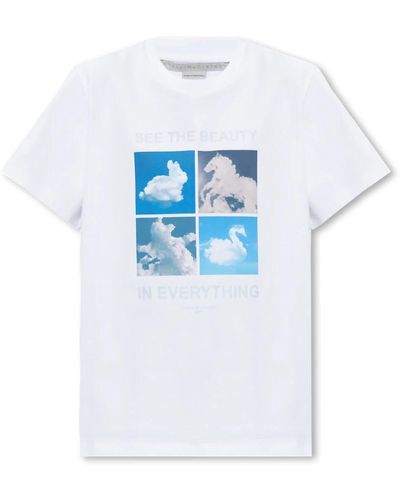 Stella McCartney Bedrucktes t-shirt - Blau