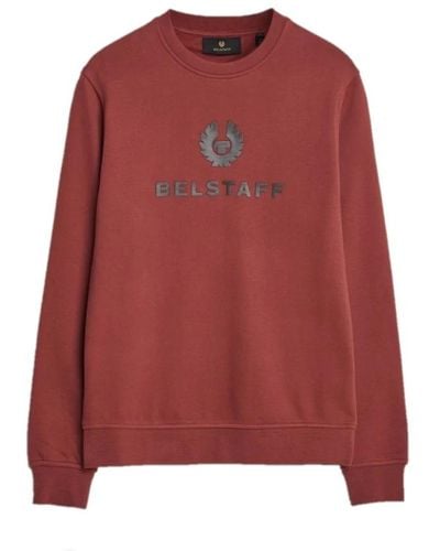 Belstaff Signature crewneck sweatshirt in lava - Rosso