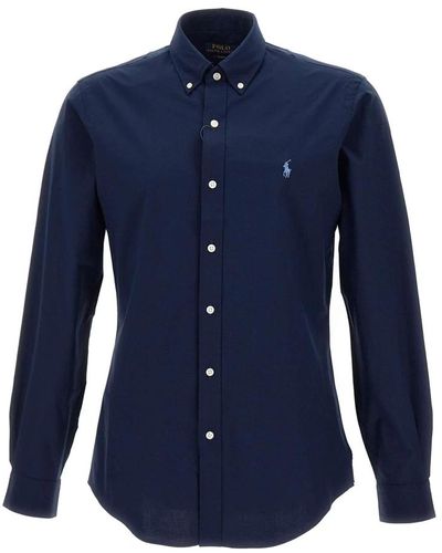 Polo Ralph Lauren Zakelijke Overhemden - Blauw