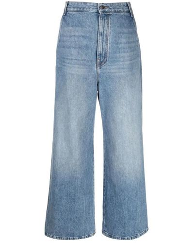 Khaite Wide leg kirk jeans - Blau
