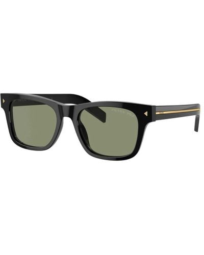 Prada Mutige rechteckige sonnenbrille modell pra17s - Grün