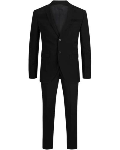 Jack & Jones Single Breasted Suits - Black