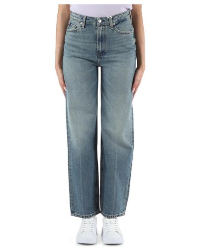 Tommy Hilfiger Relaxed straight high waist jeans - Blau