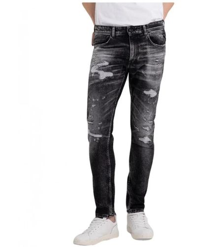 Replay Slim-Fit Jeans - Gray