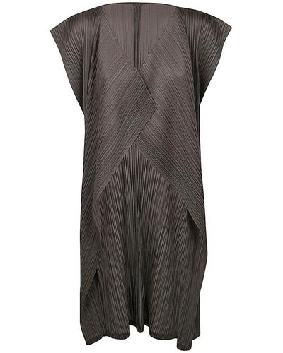 Issey Miyake Short Dresses - Grey