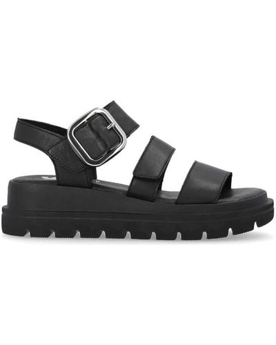 Rieker Flat Sandals - Black