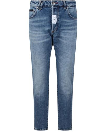 Philipp Plein Slim-Fit Jeans - Blue