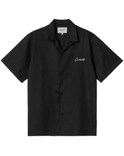 Carhartt Camicia delray in nero/cera