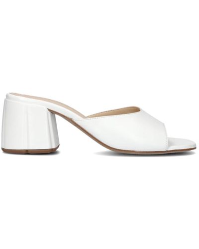 Lina Locchi Shoes > heels > heeled mules - Blanc