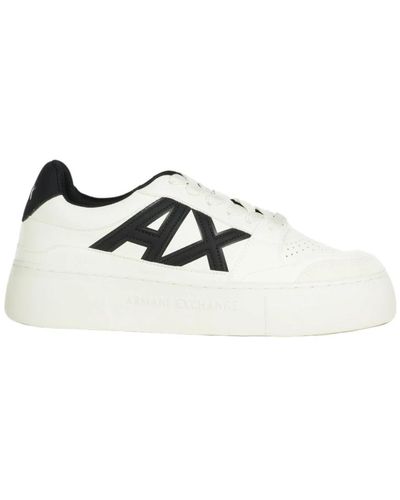 Armani Exchange Platform court sneakers - Weiß