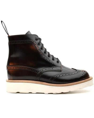 Tricker's Lace-Up Boots - Black