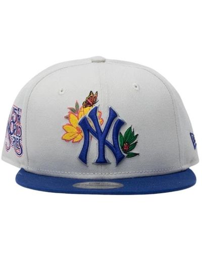 KTZ Yankees baseball cap mit blumendetails - Blau