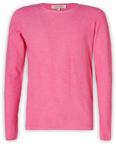 Brian Dales Langarm polo shirt - Pink