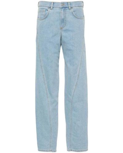 Mugler Jeans > straight jeans - Bleu