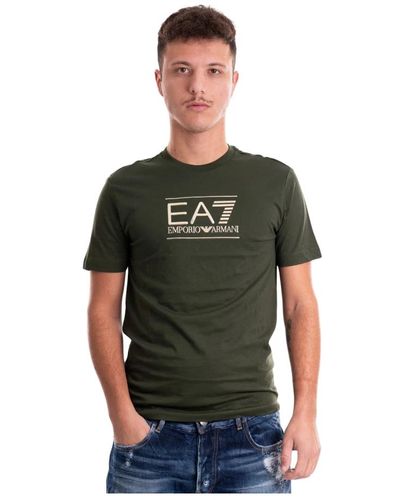 EA7 Casual logo t-shirt - Grün