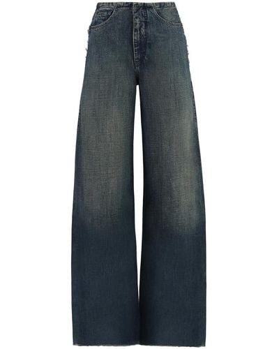 MM6 by Maison Martin Margiela Vintage wide-leg jeans - Blau
