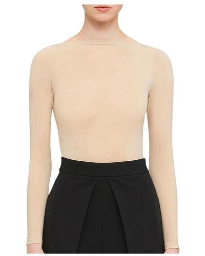 Wolford Top a maniche lunghe buenos aires senza cuciture - Nero
