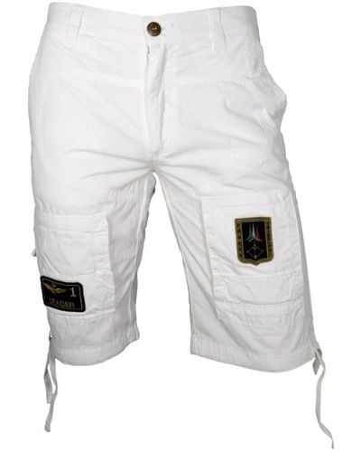 Aeronautica Militare Casual Shorts - White