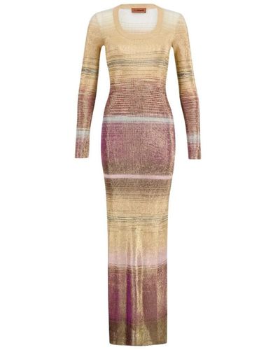 Missoni Knitted Dresses - Natural