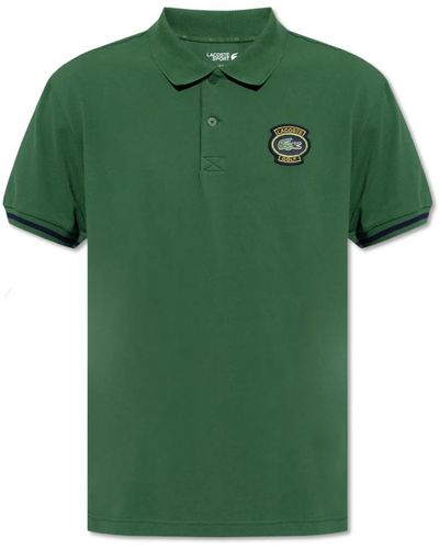 Lacoste Poloshirt mit patch - Grün