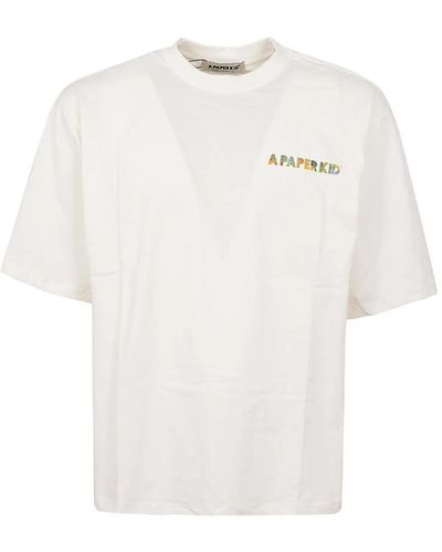 A PAPER KID T-Shirts - White