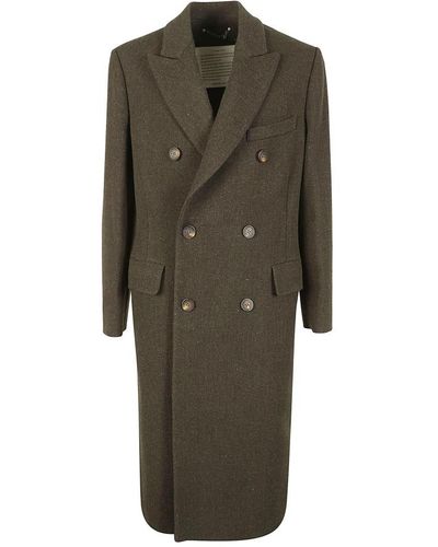 Golden Goose Double-Breasted Coats - Green