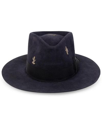 Nick Fouquet Cenote hat with bow - Blu