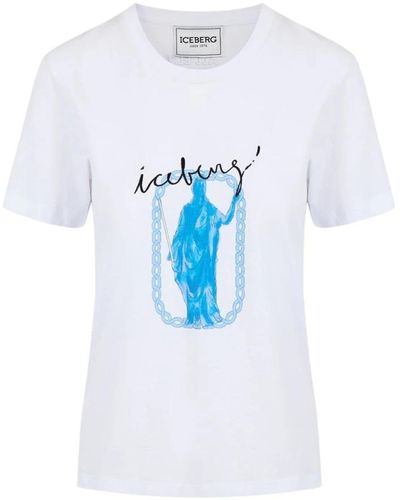 Iceberg Camiseta con estampado roma - Azul