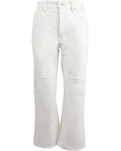 Jil Sander Jeans in cotone jppu663162wu246300 - 102 - Bianco