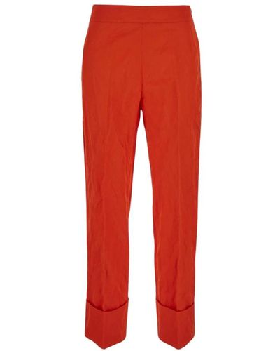 Gentry Portofino Trousers > straight trousers - Rouge