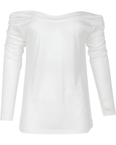 Jucca Long Sleeve Tops - White