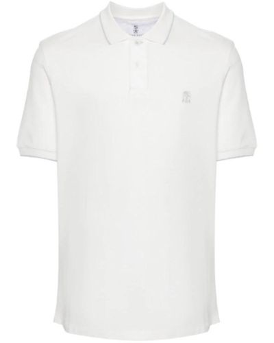 Brunello Cucinelli Polo Shirts - White