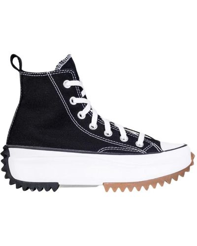 Converse Run Star High-top Sneakers - Zwart
