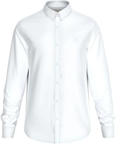 Calvin Klein Casual Shirts - White