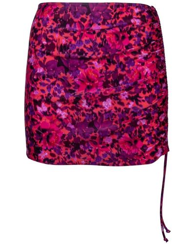 Erika Cavallini Semi Couture Stilvolle mini röcke für frauen - Lila