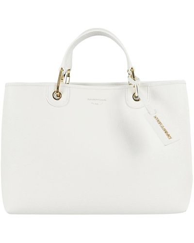 Emporio Armani Stilvolle einkaufstasche - Weiß