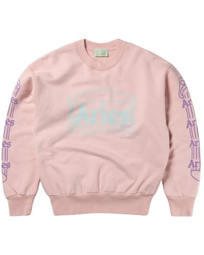 Aries Säulen -Sweatshirt - Pink