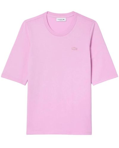 Lacoste Rosa t-shirt e polos - Viola