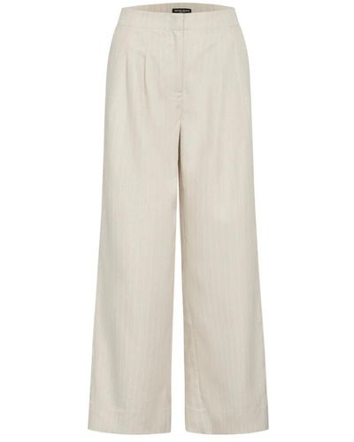 Bruuns Bazaar Cropped Trousers - Natural
