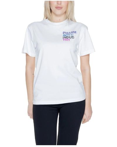 Pharmacy Industry Camiseta mujer colección primavera/verano algodón - Blanco