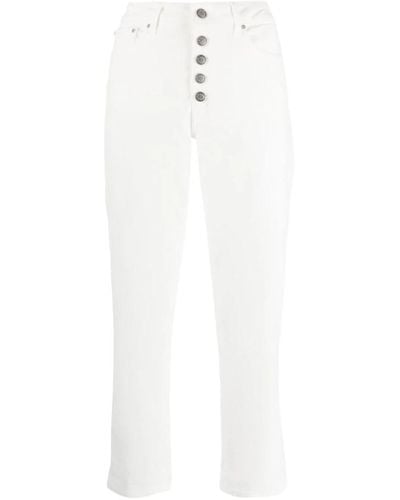 Dondup Trousers > cropped trousers - Blanc