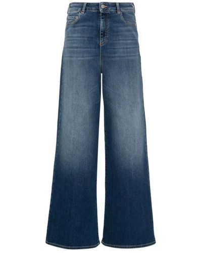 Emporio Armani Wide Jeans - Blue