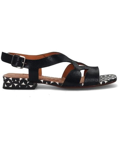 Chie Mihara Flat Sandals - Black