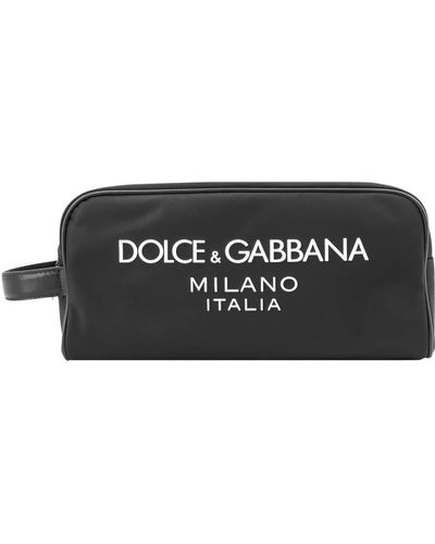 Dolce & Gabbana Schwarzer beauty case mit reißverschluss