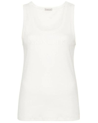Moncler Stylische tops für einen trendigen look - Weiß