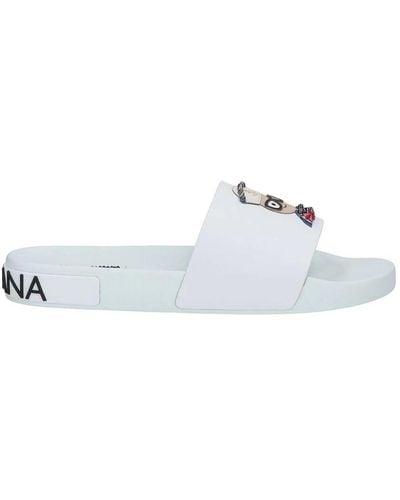 Dolce & Gabbana Flat sandals - Weiß