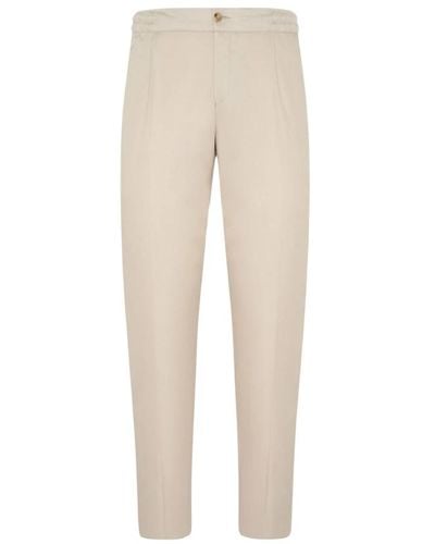 Kiton Baumwoll-jogger-style hose - Natur