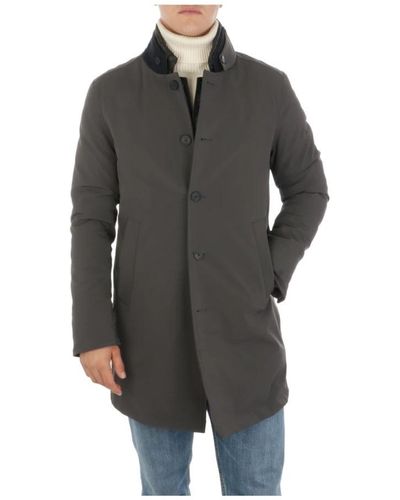 DUNO Single-Breasted Coats - Grey